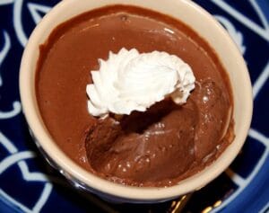 Chocolate Pot de Creme with Blood Orange Whipped Cream